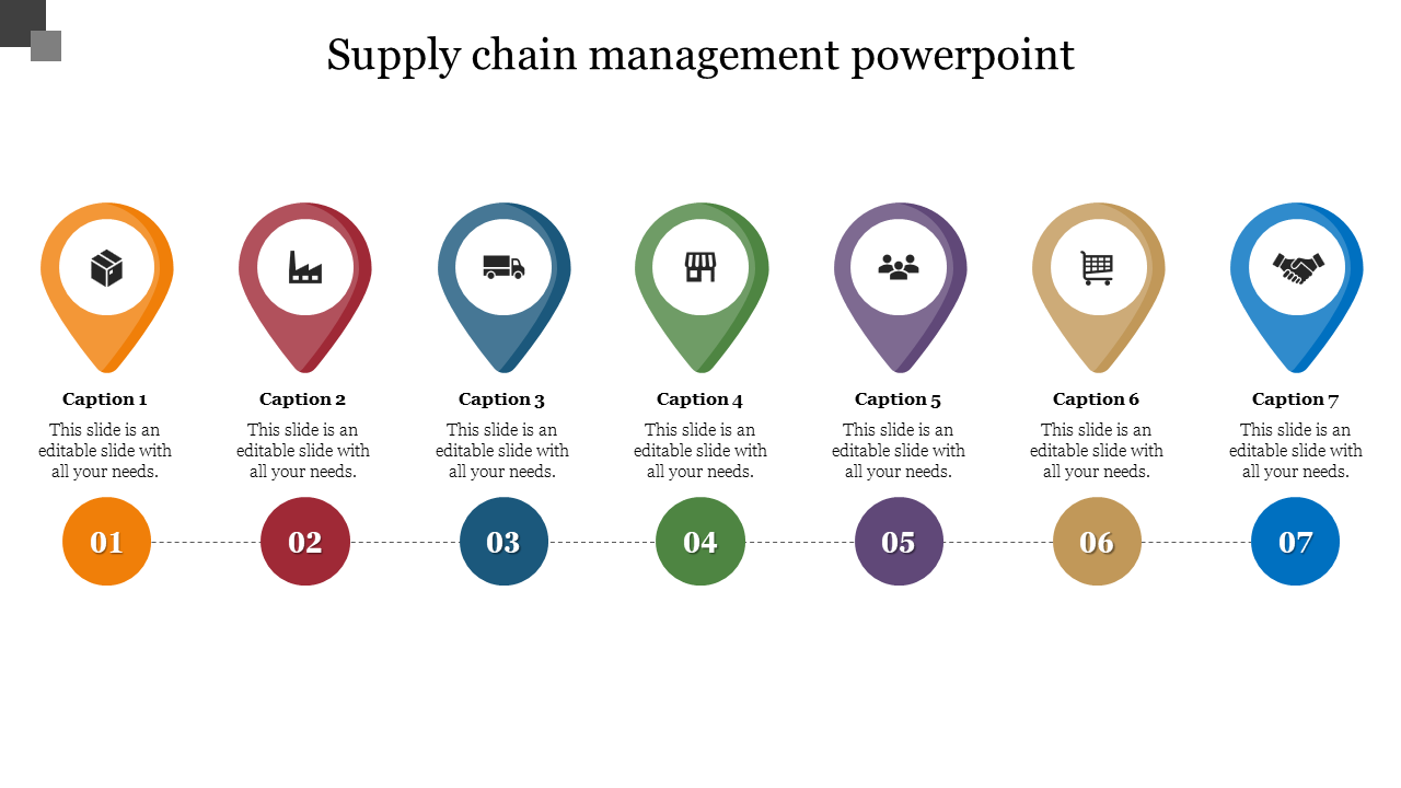 Free - Supply Chain Management PowerPoint Template Diagram